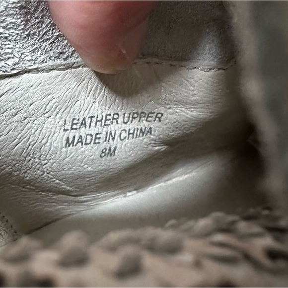 NWOB J Slides Snake Embossed Leather Wedge High Top Slip On Sneakers Women’s 8M - Picture 11 of 12